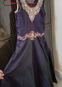 Elegant Embroidered Ethnic Gown