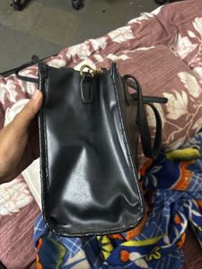 Allen Solly Black Tote Bag