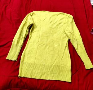 Lime Green - Yellowish Knit Sweater
