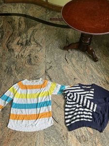 Levi’s Striped  Long Sleeve Tops(  combo )