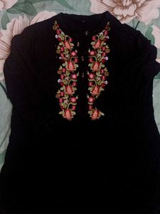 black and navy blue shirt kurti (combo offer)pack
