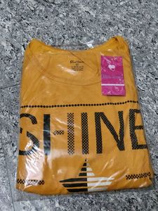 Yellow "Shine" long T-Shirt