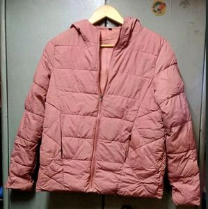 Nude Pink Puffer Jacket