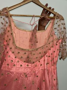 Elegant Pink Embellished Gown
