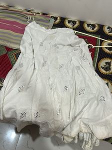 White  Lehenga for Navaratri