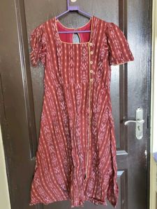 Maroon Sambalpuri Dress