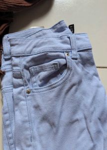 H&amp;M Blue wide twill jeans