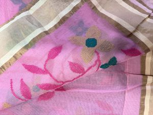 Pink Floral Saree with Blouse