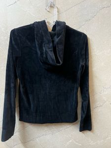 Velvet Zip-Up Hoodie