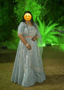 Beautiful Sea Green Lehenga Choli Set
