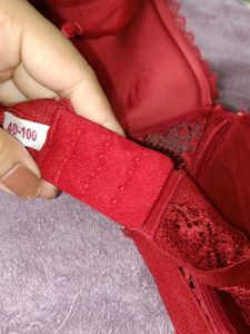 Red Lace Push-Up Bra