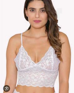 White Lace Bralette Crop Top