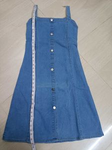Denim Button-Up Dress