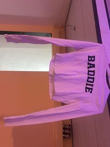 Baddie White Long Sleeve Crop Top