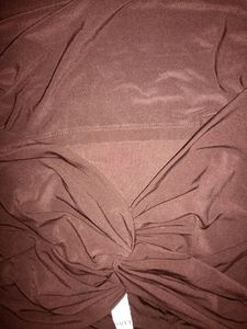 Cut Out Dark Brown Knee Length Dress