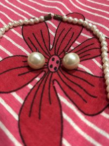 Elegant Pearl Necklace &amp; Earring Set