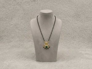 Exquisite Mangalsutra with Emerald Pendant
