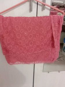 Pink Embroidered Kurta