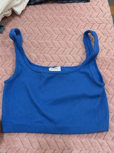 Cotton On Blue Ribbed Tank Top