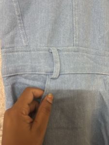Light Wash Denim Jumpsuit/dungree
