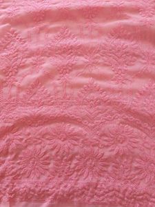 Peach Embroidered saree