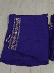 Beautiful Purple Embroidered Kurta Set