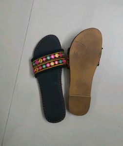 Embellished Mirror Work Sliders