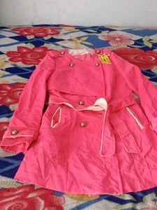 Cute Pink Trench Coat