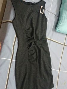 Gray Sleeveless Dress