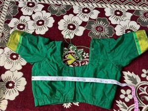 Elegant Green Silk Blouse