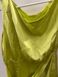Lime Green One-Shoulder Dress