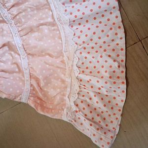 Cute Pink Polka Dot Skirt