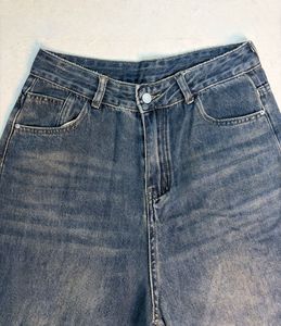 Wide Leg Denim Jeans