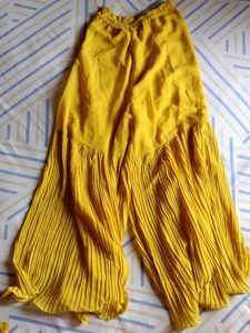 Stunning Yellow Embroidered sharara
