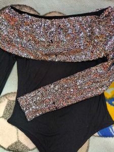 Sequin Bodysuit Top