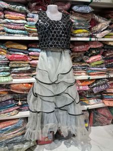 Sparkling Sequin Embellished Party Gown 2pc
