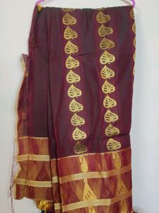 Leaf Print Saree