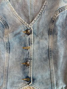 Vintage Wash Denim Vest