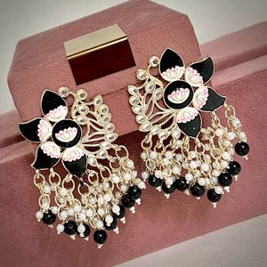 MONKDECOR HLM Meenakari earrings.