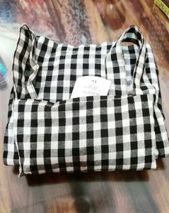 Chic Black &amp; White Gingham Jumpsuit