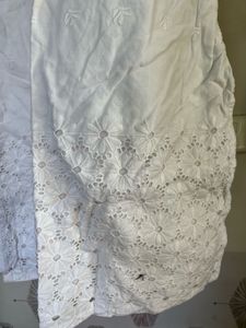 Elegant White Embroidered Kurta