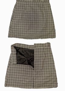 Gingham Mini Skirt