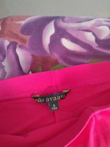 Bright Pink Cotton Leggings