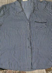 Striped Button-Up Shirt