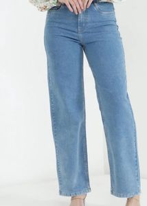 R Code Light Wash Wide Leg Jeans
