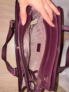 Kate Spade Burgundy Leather Satchel