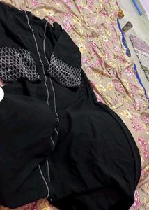 PREMIUM Dubai Black Abaya with Rhinestone