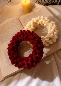 Handmade Crochet Scrunchies - Set of 2