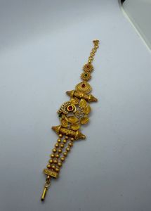 Elegant Gold Plated Maangtika 2 pieces