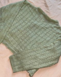 Green Knit Cardigan